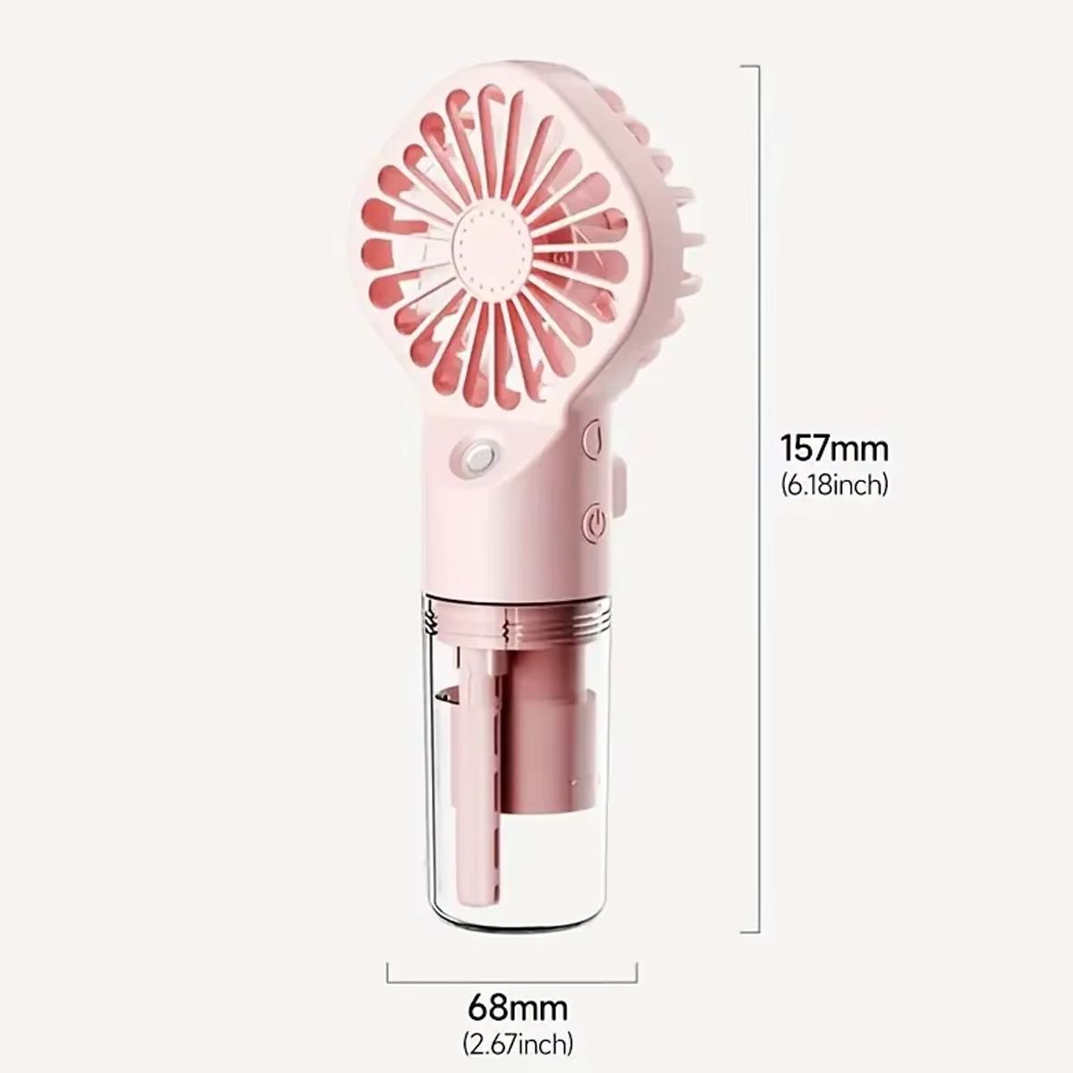 Handheld Mini Fan Air Conditioner USB Rechargeable Portable Mist Cooler Cooling Spray Humidifier Fan for Home/Office/Dorm Neck
