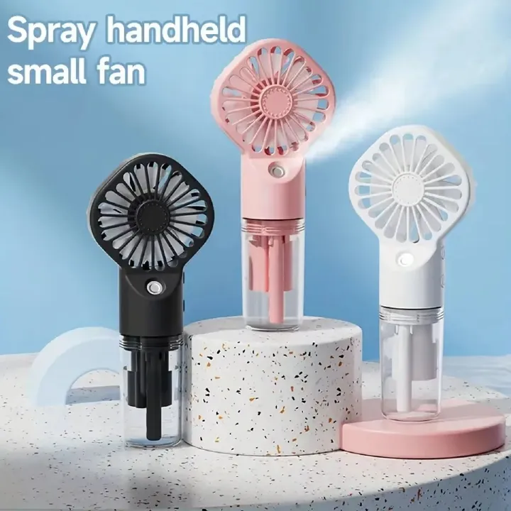 Handheld Mini Fan Air Conditioner USB Rechargeable Portable Mist Cooler Cooling Spray Humidifier Fan for Home/Office/Dorm Neck
