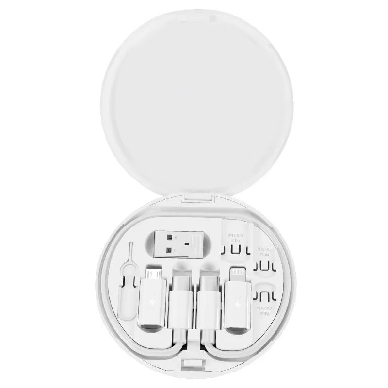 Multi USB Type C to C 60W Charging Adapter Cable Kit USB C to Conversion Lighting Set USB A & Type C to Micro/Type C/Lighting