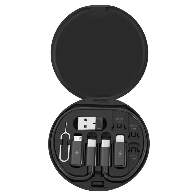 Multi USB Type C to C 60W Charging Adapter Cable Kit USB C to Conversion Lighting Set USB A & Type C to Micro/Type C/Lighting