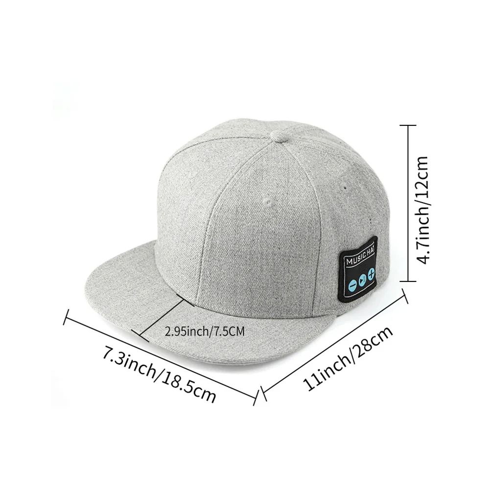 Multifunctional Outdoor Hat With Bluetooth Speakers Wireless Headphones Detachable Adjustable Music Baseball Cap Running Sports