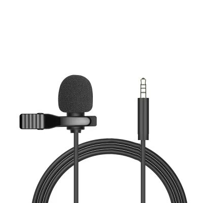 Portable Lavalier Mini Microphone Condenser Clip-on Lapel Mic Wired USB 3.5mm Type-C Microfon For Phone for Laptop PC Smartphone