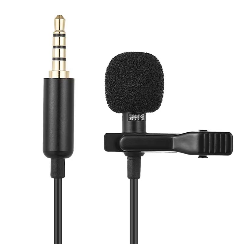 Portable Lavalier Mini Microphone Condenser Clip-on Lapel Mic Wired USB 3.5mm Type-C Microfon For Phone for Laptop PC Smartphone