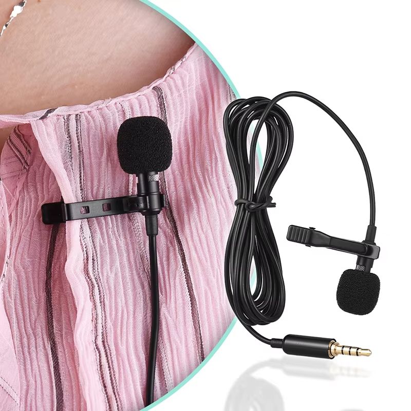Portable Lavalier Mini Microphone Condenser Clip-on Lapel Mic Wired USB 3.5mm Type-C Microfon For Phone for Laptop PC Smartphone
