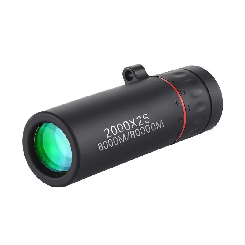 Outdoor 2000x25 HD Monocular Telescope Mini Portable Mobile Phone Telescope with Holder Camping Hunting Birdwatching Telescopes