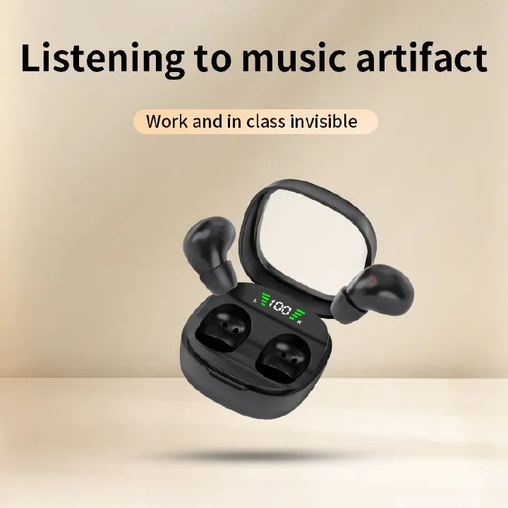 Cross-border hot sale: MINI wireless Bluetooth earbuds, sleep-friendly, invisible wear, music listening, super long battery life, comfortable for side sleeping