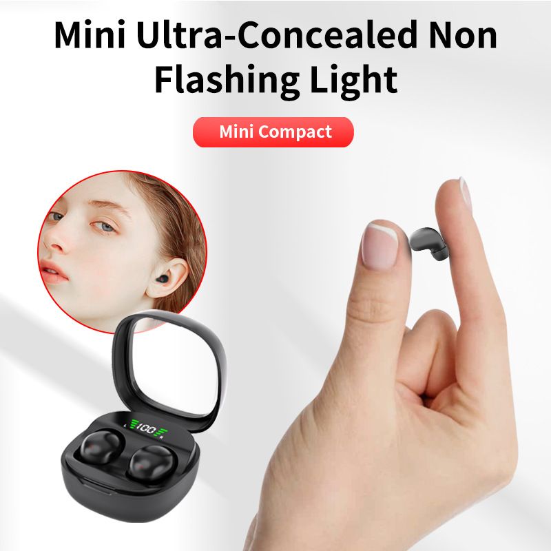 Cross-border hot sale: MINI wireless Bluetooth earbuds, sleep-friendly, invisible wear, music listening, super long battery life, comfortable for side sleeping