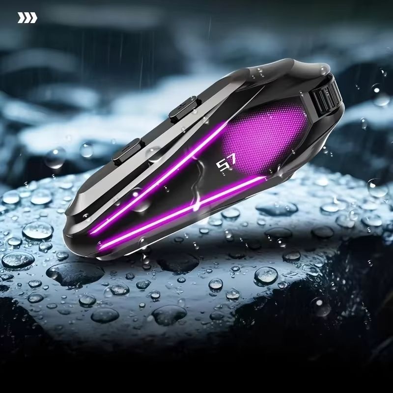 S7 external helmet Bluetooth headset with high sound quality, waterproof, frost-resistant, noise reduction, and team ride intercom headset