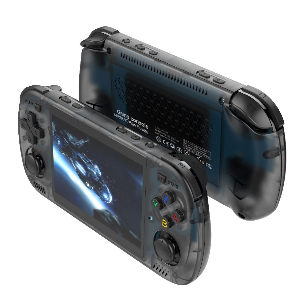 BOYHOM Green R36H PRO MAX Retro Gaming Console 4.2-inch IPS Screen RK3326 Processor 3000mAh Battery Open-Source Linux System Por