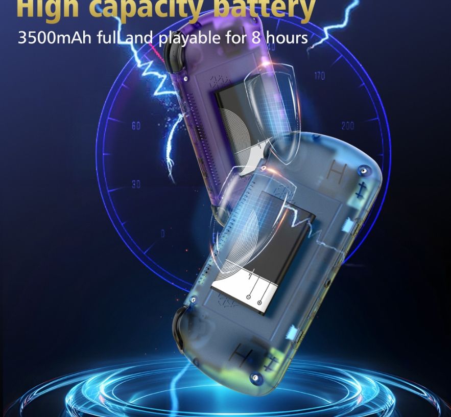 BOYHOM Green R36H PRO MAX Retro Gaming Console 4.2-inch IPS Screen RK3326 Processor 3000mAh Battery Open-Source Linux System Por