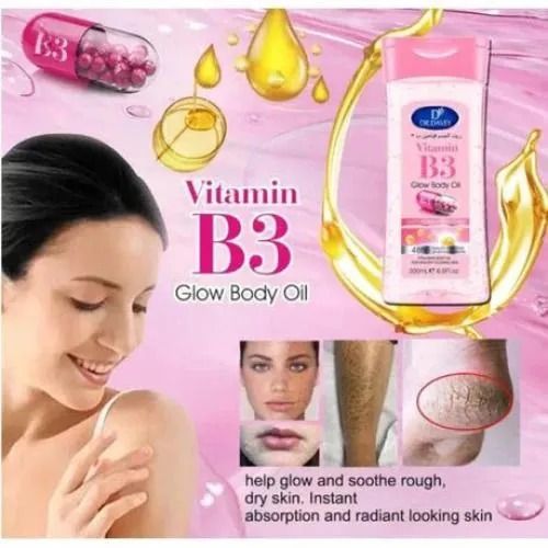Dr. Davey Vitamin B3 Glow Body Oil | 200ml | Hydrating & Brightening | Enriched with Niacinamide