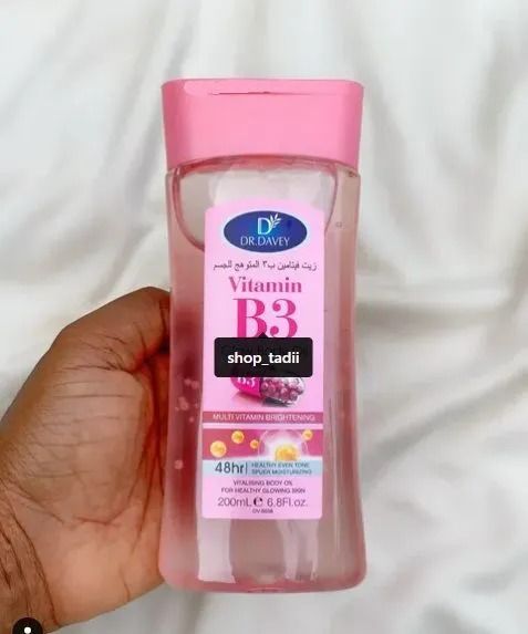 Dr. Davey Vitamin B3 Glow Body Oil | 200ml | Hydrating & Brightening | Enriched with Niacinamide