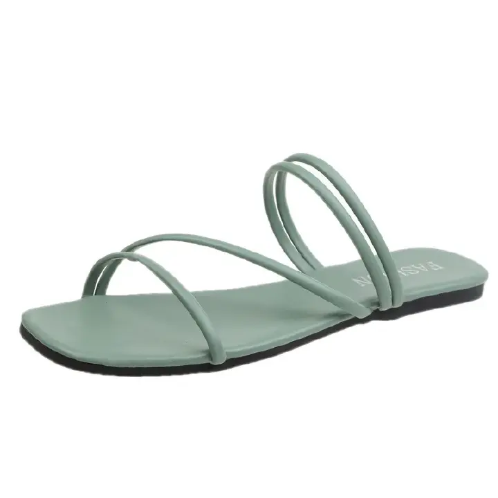 Summer New Korean Women Slippers Fashion Korean Female Flip-flops Casual Flat Outside Wear Slippers