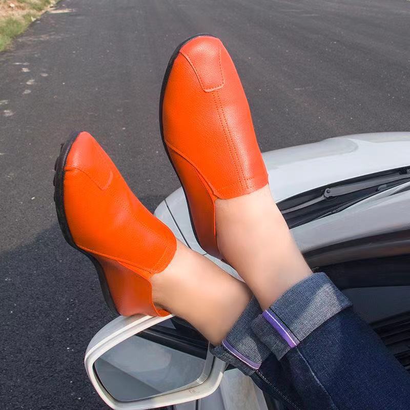 Men Leather Casual Shoes Autumn New Men Casual Fashion Breathable Comfortable Wear Resistant Soft Sole Non Slip Leather Loafers