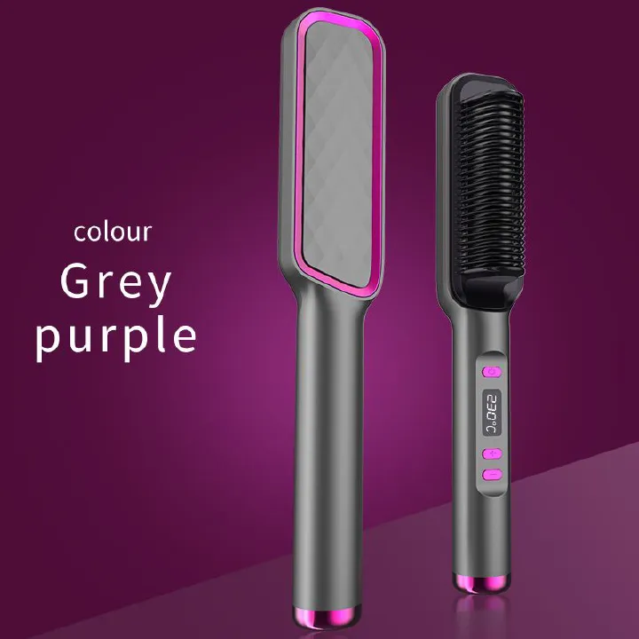 Electric Hot Combs Multifunctional Straight Hair Straightener Comb Negative Ion Anti-Scalding Styling Tool Straightening Brush
