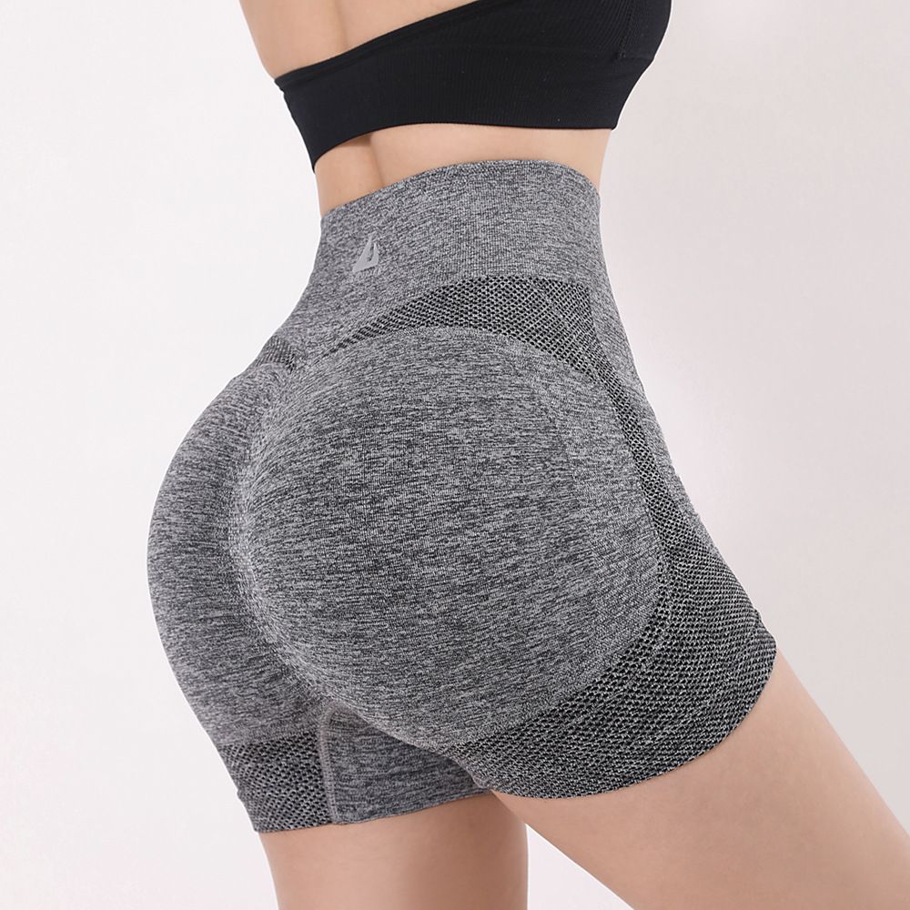 Elegant High-Waist Butt-Lifting Shorts: Flattering Fit, Suitable for Casual & Workout, Breathable, Comfortable Stretch, Easy Care