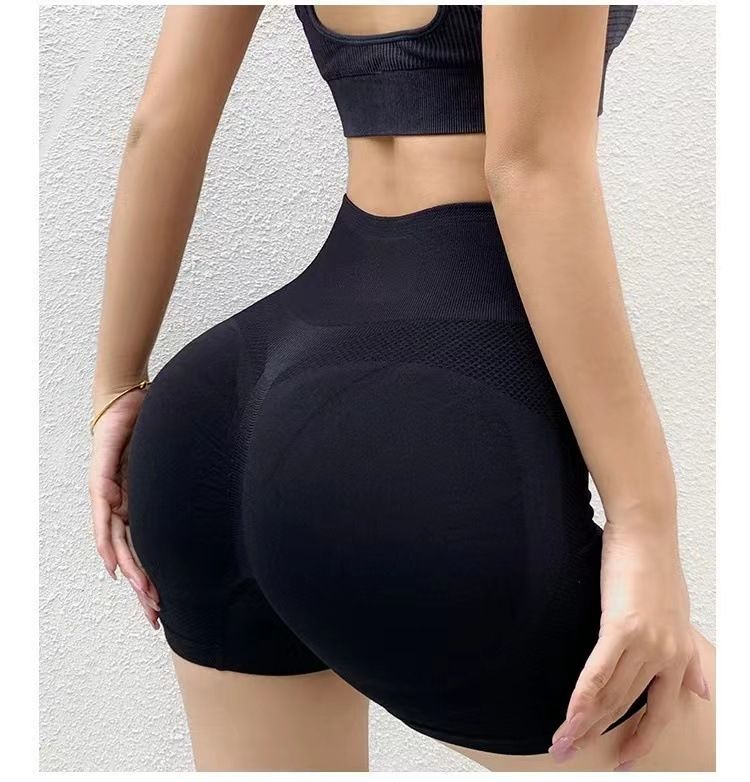Elegant High-Waist Butt-Lifting Shorts: Flattering Fit, Suitable for Casual & Workout, Breathable, Comfortable Stretch, Easy Care