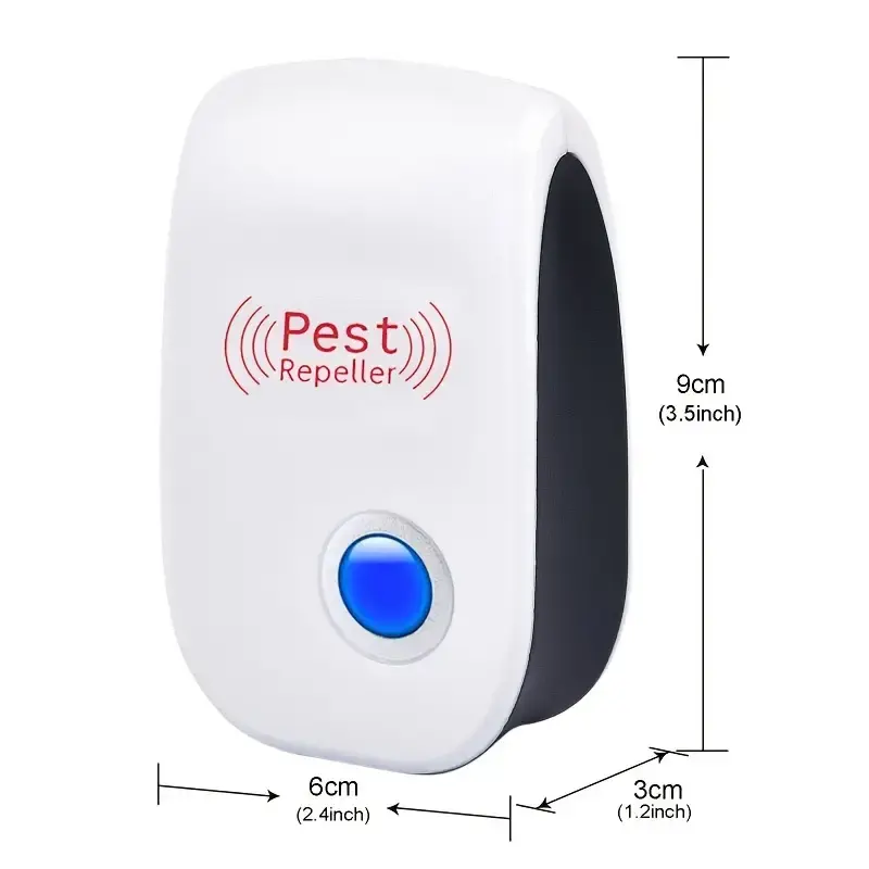 Ultrasonic Pest Repeller - Effective Indoor Pest Control For Home, Kitchen, Office, Hotel, And Warehouse - Mosquito And Rat Repellent