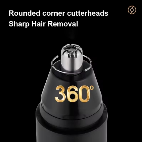 Men's Electric Nose Ear Eyebrow Hair Trimmer Electric Cleaning Tool for Shaving Low Noise Portable Mini Shaving Nose Hair