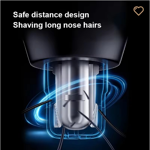 Men's Electric Nose Ear Eyebrow Hair Trimmer Electric Cleaning Tool for Shaving Low Noise Portable Mini Shaving Nose Hair
