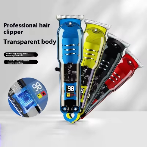 Sleek Black Electric Hair Clipper USB Rechargeable Professional Trimmer for Men Grooming