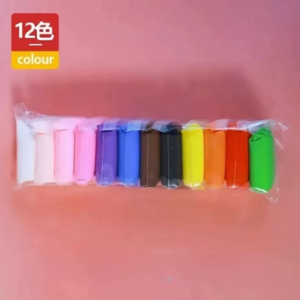 12 Color Non Toxic Modeling Clay Soft Easy To Shape For Kids Art DIY Crafts Creative Learning Toys