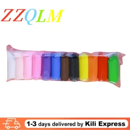 12 Color Non Toxic Modeling Clay Soft Easy To Shape For Kids Art DIY Crafts Creative Learning Toys