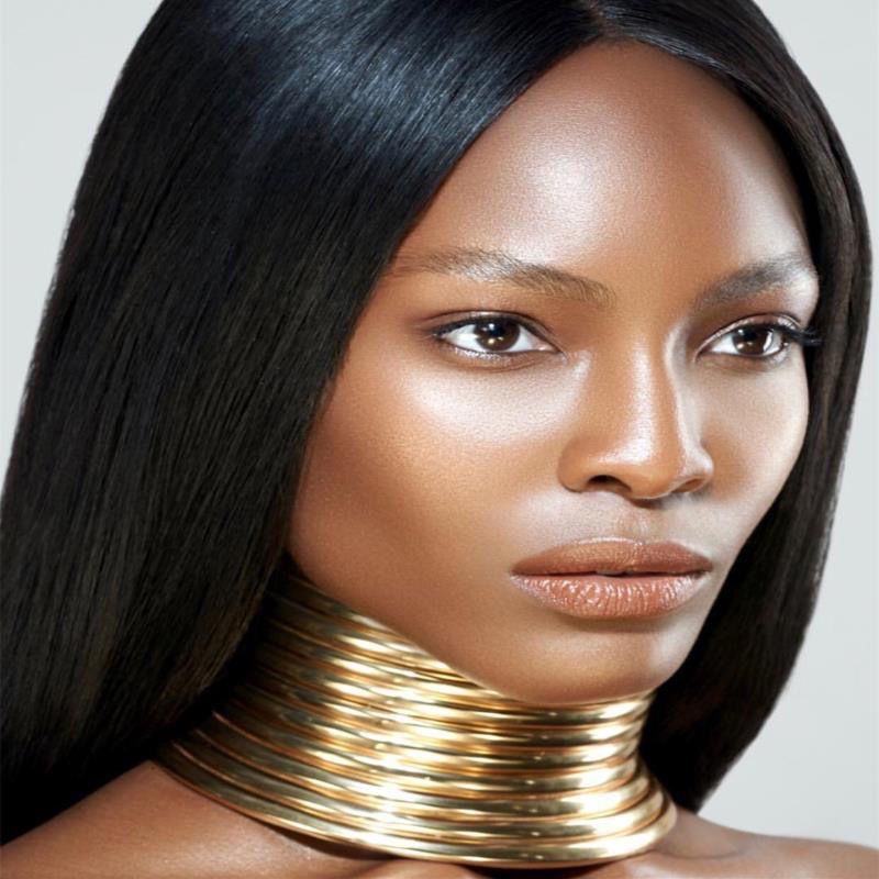 Men's and women's jewelry, gold and silver punk necklaces, bracelets, earrings, punk jewelry sets, four piece sets, African wedding performances, daily routines