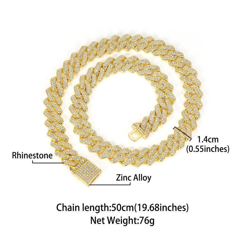 New Fashion Men's Watch  European and American Style Square Hip-Hop Men's Watch Bracelet Necklace Set Quartz Full Diamond Watch Fashion Starry Sky Watch African Popular  Jewelry Set