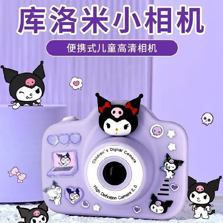 Sanrio Kuromi small camera toy children's camera HD Melody my melody mini birthday gift travel can connect to mobile phone