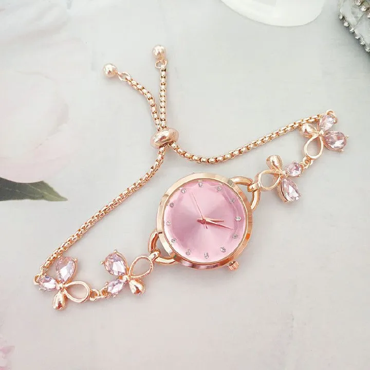 Ladies Bow Tie Watch Luxury Women's Watches Simple Quartz Wristwatches Watches Часы Bracelet Clock Gift Girls Relojes Para Mujer