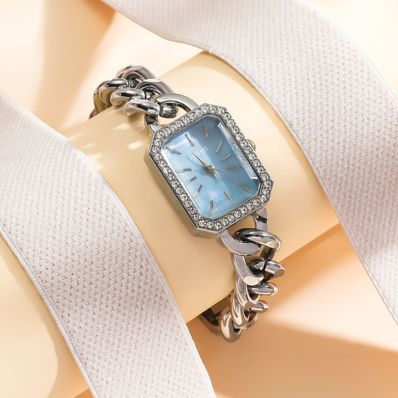 Fashion Women Small Dial Quartz Mesh Strap Watch iced out watch luxury ladies watches