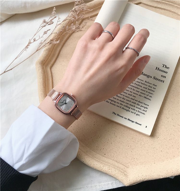 Fashion Women Small Dial Quartz Mesh Strap Watch iced out watch luxury ladies watches