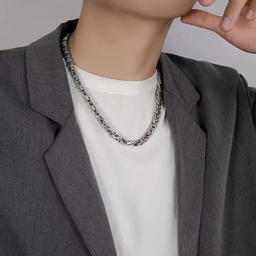 men/women chain jewellry chain link necklack new arrival fashion design chain man no fade hip hop rapper fashion accessory jewelry for men women stailless steel silver chain necklace  for men women