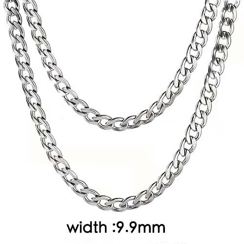 silver chain necklace man/woman NK design chain link necklace men/women hip hop rapper chain stainless steel chain for man/woman fashion jewelry accessories gift