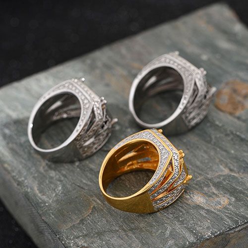New arrival man/men rings diamond ice ring set jewelry for men/man iced out bling bling rapper hip hop ring gift for men