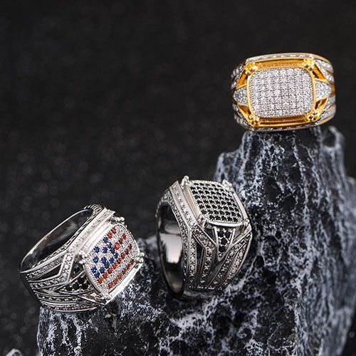 New arrival man/men rings diamond ice ring set jewelry for men/man iced out bling bling rapper hip hop ring gift for men