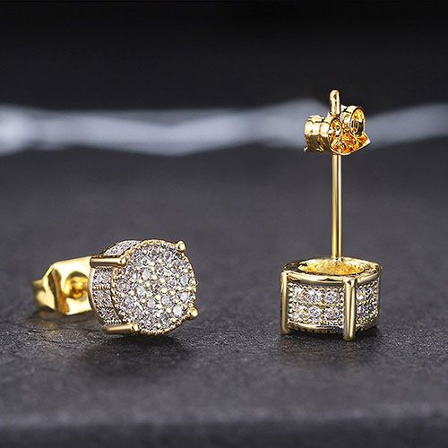 ice earring man/woman hip hop rapper earrings jewelry accessories for men/women birthday gift