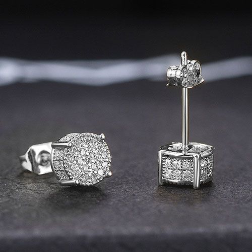 ice earring man/woman hip hop rapper earrings jewelry accessories for men/women birthday gift