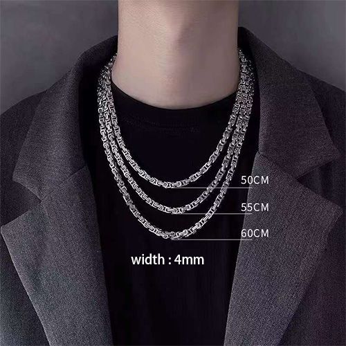 men/women chain jewellry chain link necklack new arrival fashion design chain man no fade hip hop rapper fashion accessory jewelry for men women stailless steel silver chain necklace  for men women