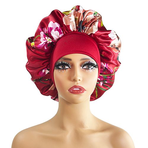 Satin sleep cap sleeping bonnet hair hat headwear scarf silk hair wrap night wear hats headscarf caps silk hair caps shower cap for women long braid with comfort adjustable band women girl gift