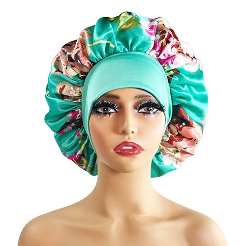 Satin sleep cap sleeping bonnet hair hat headwear scarf silk hair wrap night wear hats headscarf caps silk hair caps shower cap for women long braid with comfort adjustable band women girl gift