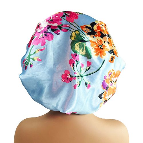 Satin sleep cap sleeping bonnet hair hat headwear scarf silk hair wrap night wear hats headscarf caps silk hair caps shower cap for women long braid with comfort adjustable band women girl gift