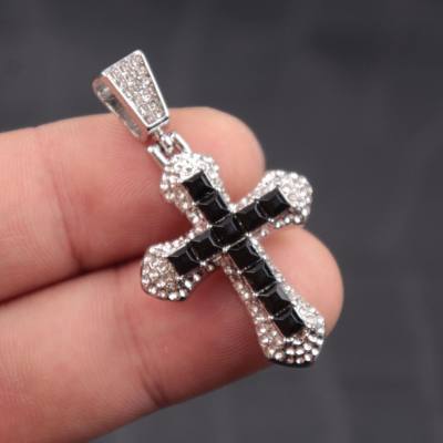 1pcs Man/woman fashion necklace iced out bling pendant necklace cross pendant fashion necklace for men women fashion jewelry neccessory gift for him/her
