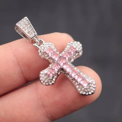 1pcs Man/woman fashion necklace iced out bling pendant necklace cross pendant fashion necklace for men women fashion jewelry neccessory gift for him/her