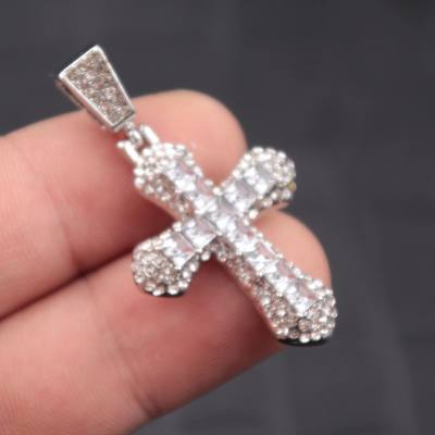 1pcs Man/woman fashion necklace iced out bling pendant necklace cross pendant fashion necklace for men women fashion jewelry neccessory gift for him/her