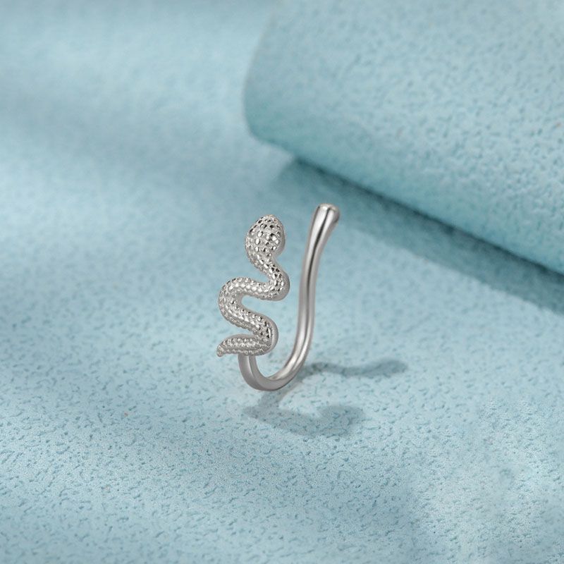 1 Pcs iced out bling Creative U-Shaped Nose Clip, Fake Nose None Piercing Accessories Jewellery for woman/girls, snake nose clip, butterfly nose clip, birthday/festival gift for her/girfriend/wife