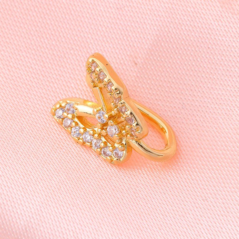 1 Pcs iced out bling Creative U-Shaped Nose Clip, Fake Nose None Piercing Accessories Jewellery for woman/girls, snake nose clip, butterfly nose clip, birthday/festival gift for her/girfriend/wife