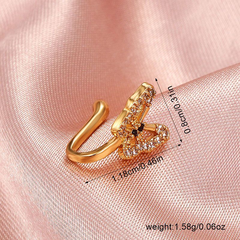 1 Pcs iced out bling Creative U-Shaped Nose Clip, Fake Nose None Piercing Accessories Jewellery for woman/girls, snake nose clip, butterfly nose clip, birthday/festival gift for her/girfriend/wife