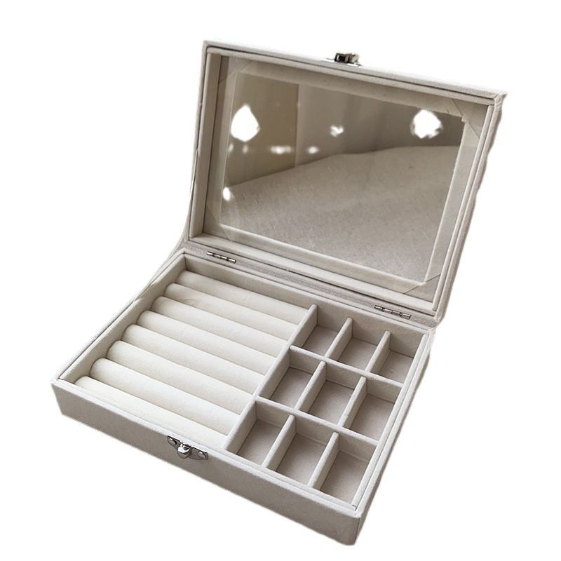 New Jewelry Box Organizer Jewelry Case PU Leather ring/bracelet/necklace/earings Storage Box Jewelry Organizer Display three layers drawers organizer display gift for friend